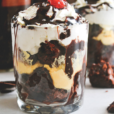 Brownie Sunday Ice Cream